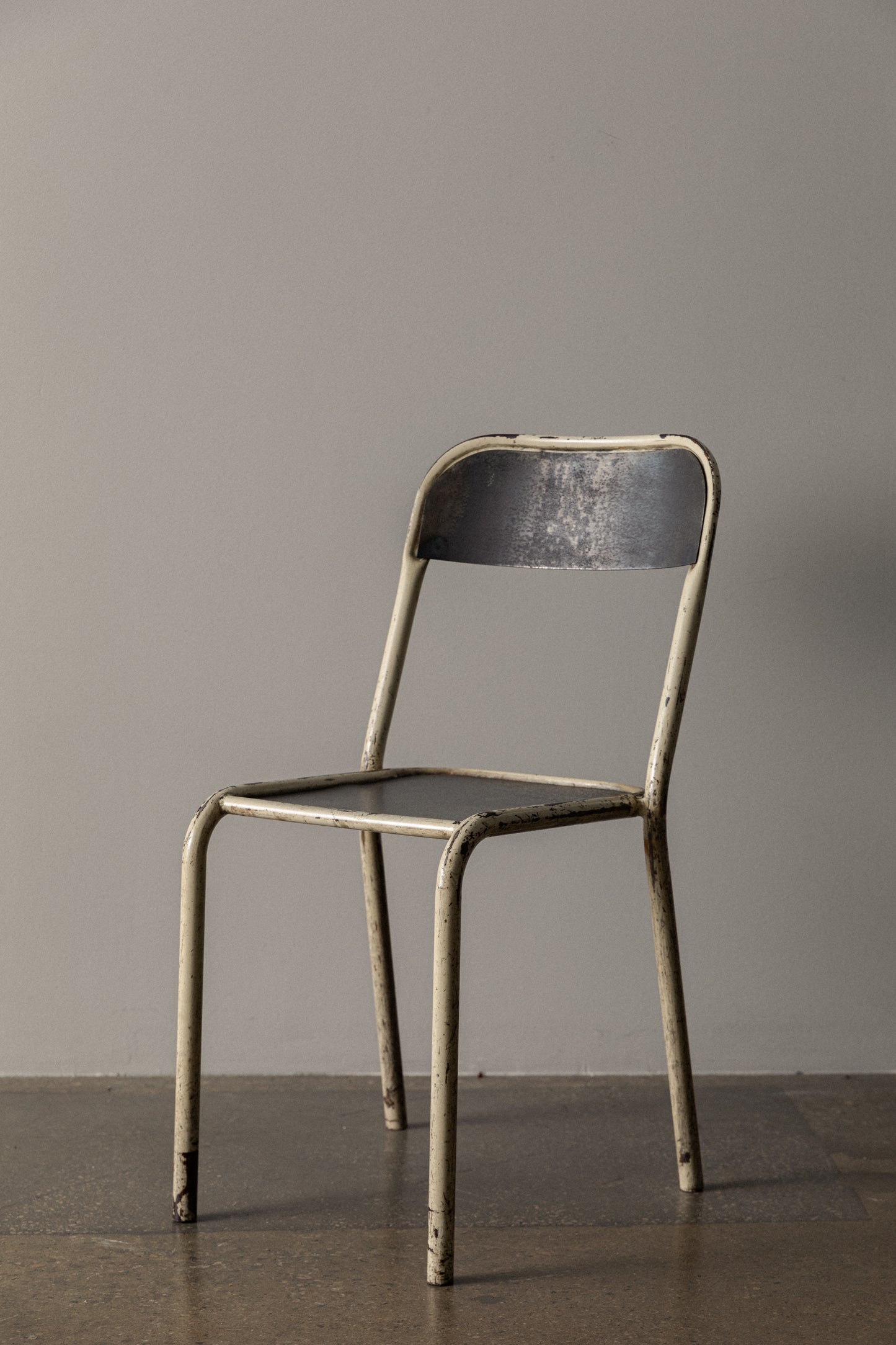 White Iron Side Chairs