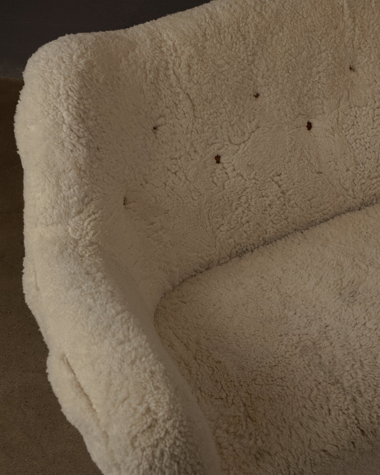 Scandinavian Vintage Sheepskin Sofa