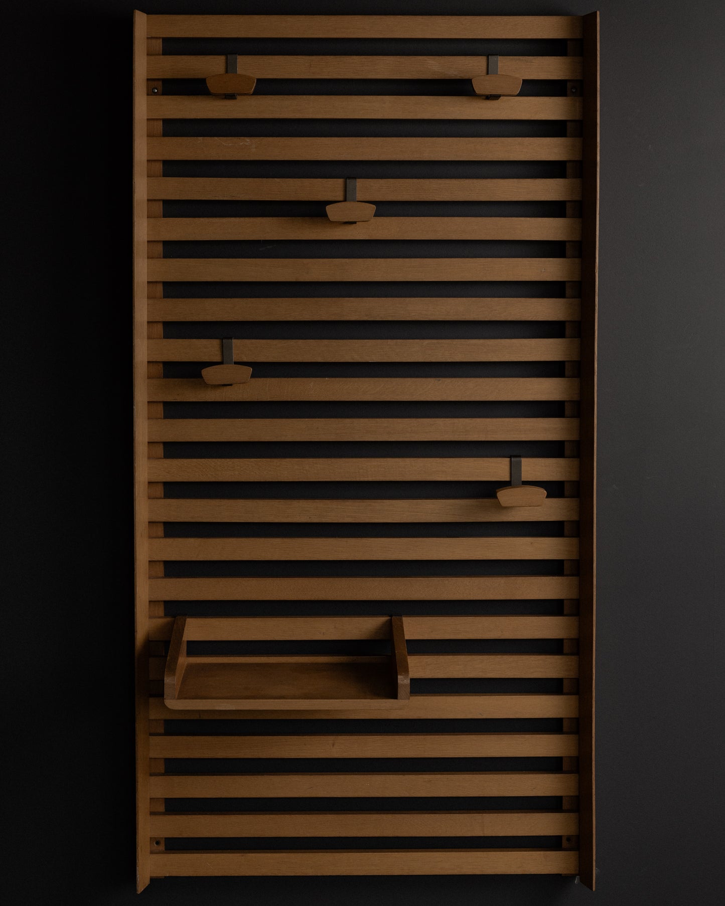 Le Corbusier for the Unité d'Habitation Wall-mounted coat rack