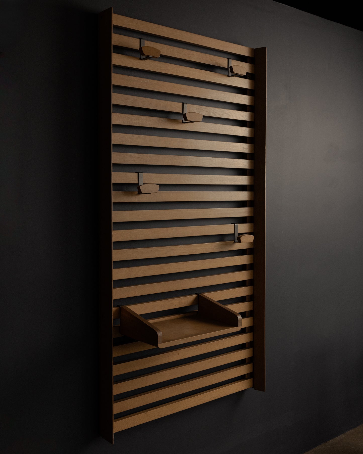 Le Corbusier for the Unité d'Habitation Wall-mounted coat rack