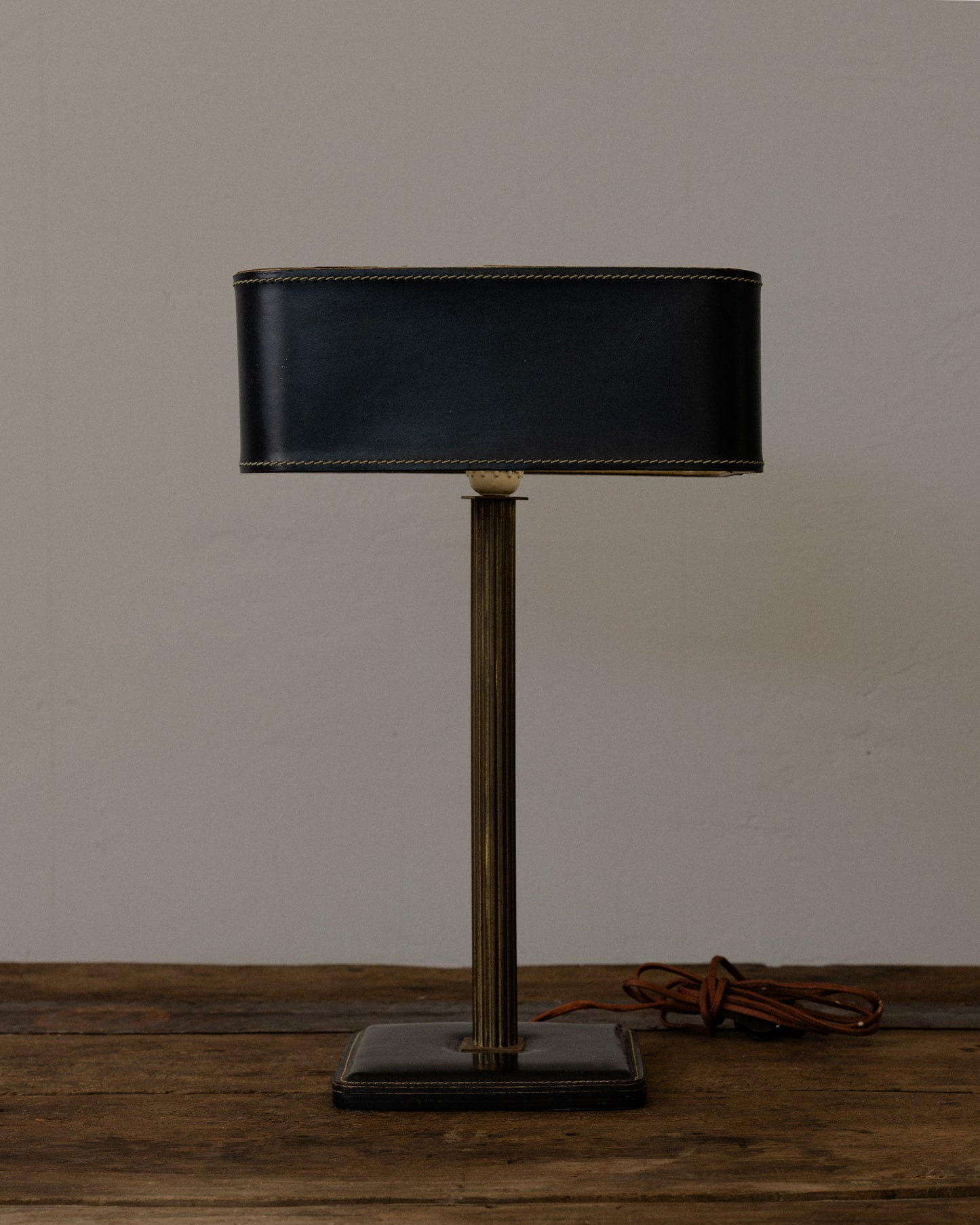 Brass Table Lamp by Jacques Adnet