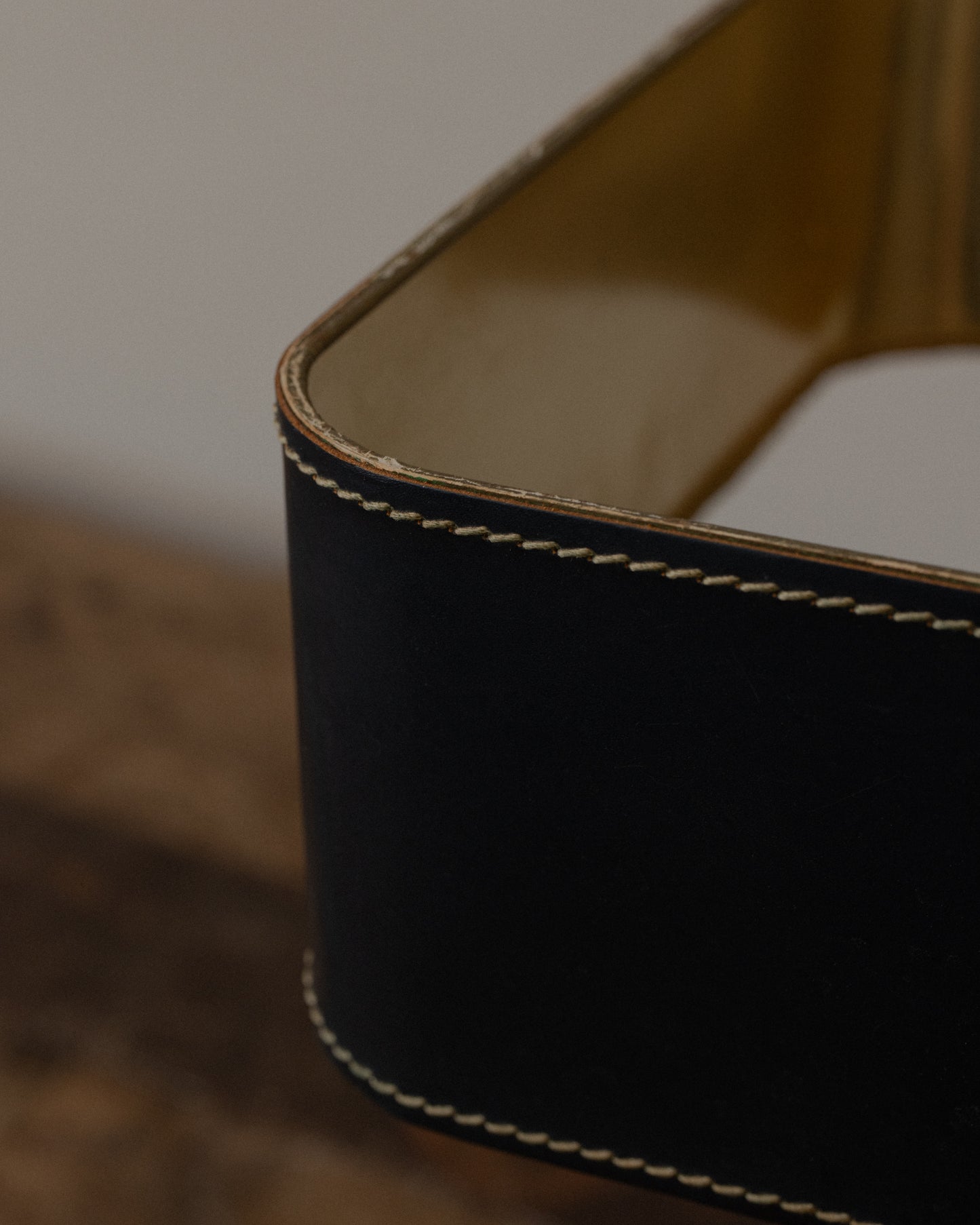 Brass Table Lamp by Jacques Adnet