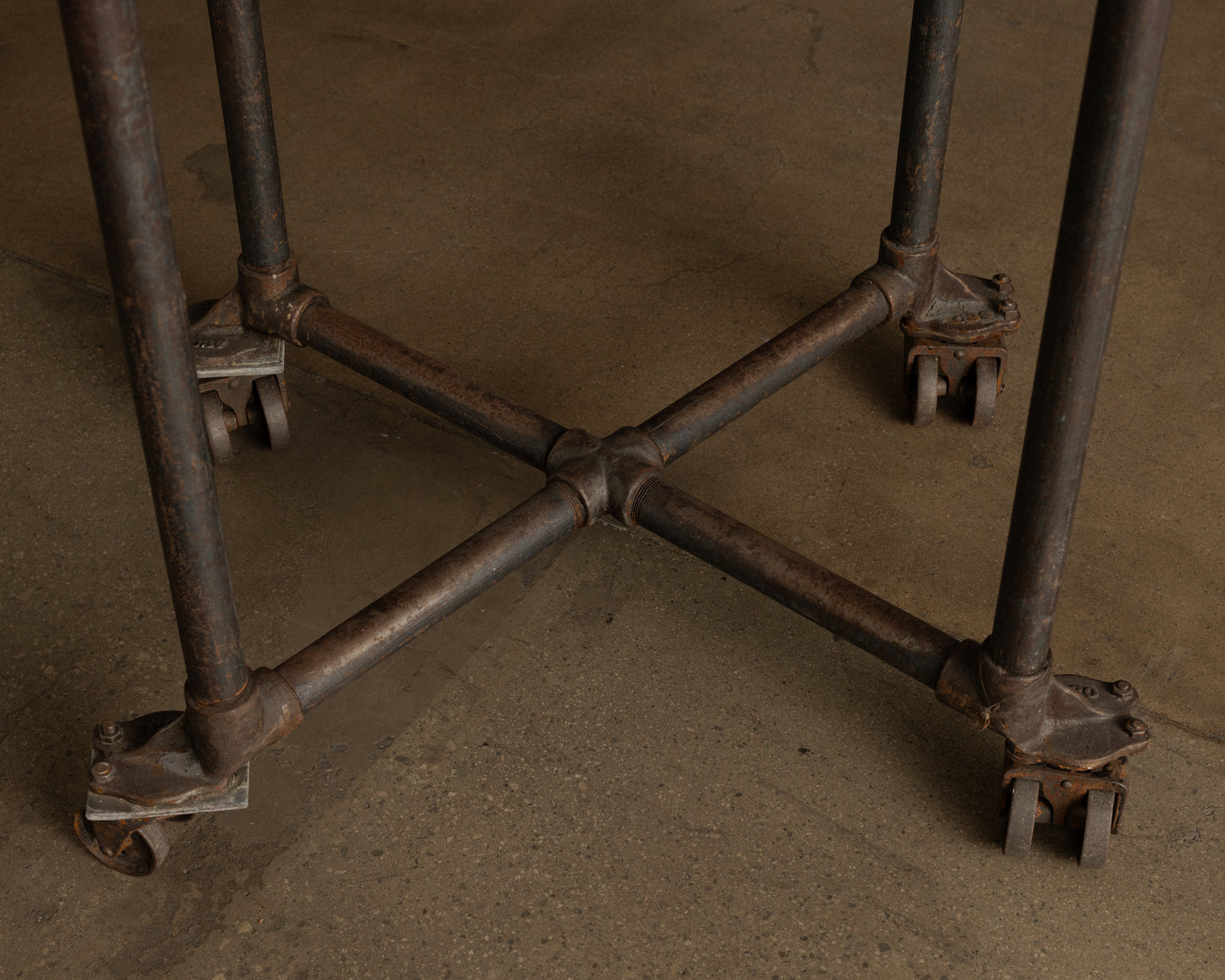 Steel Rolling Side Table