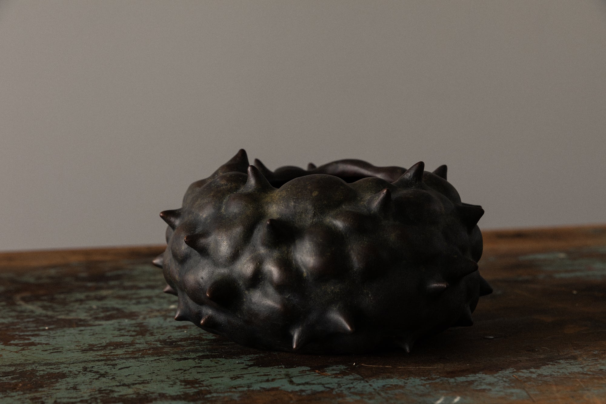 Bronze Thorn Bowl by Mark Segal