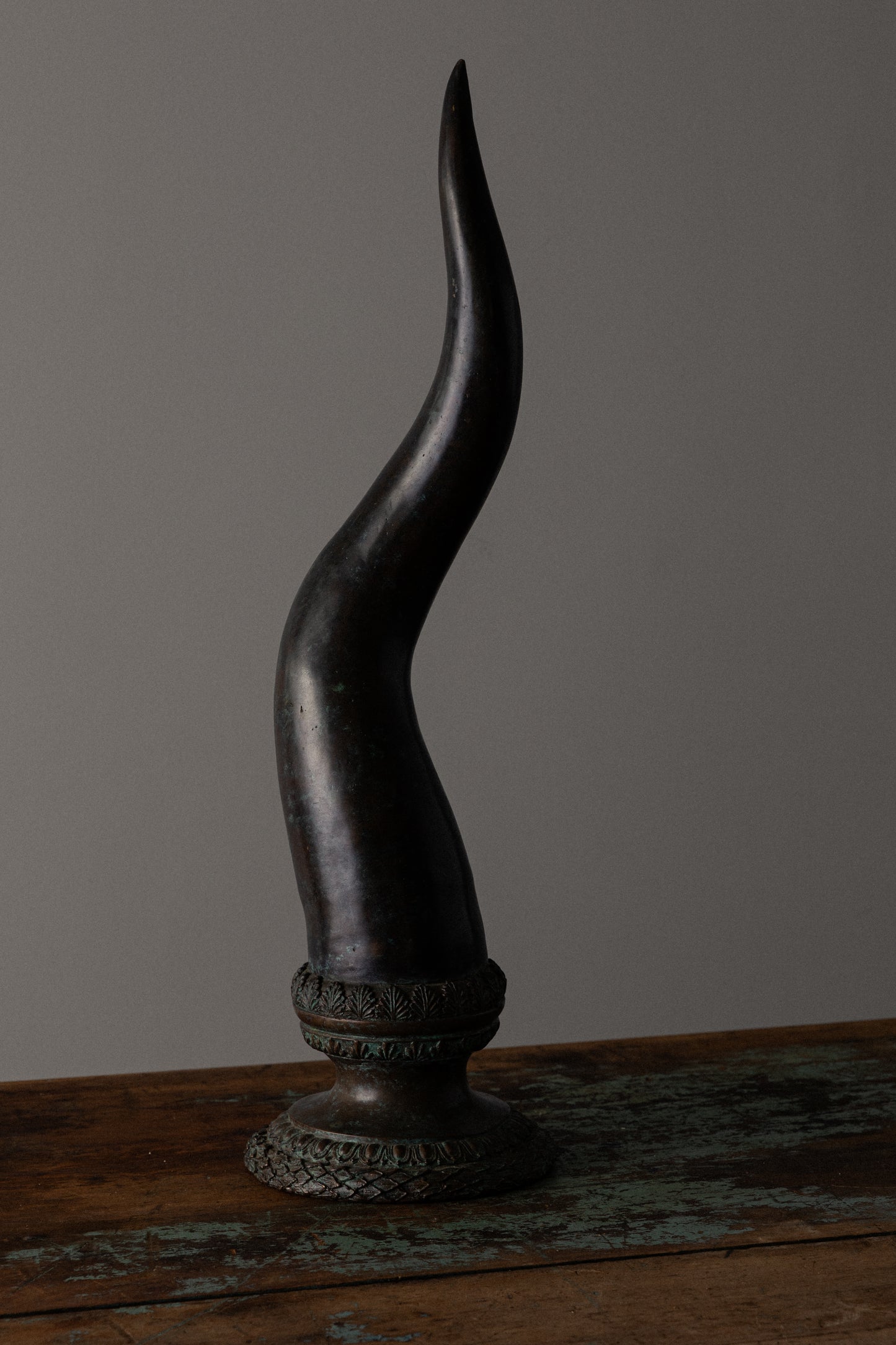 Bronze Horn Sculpture