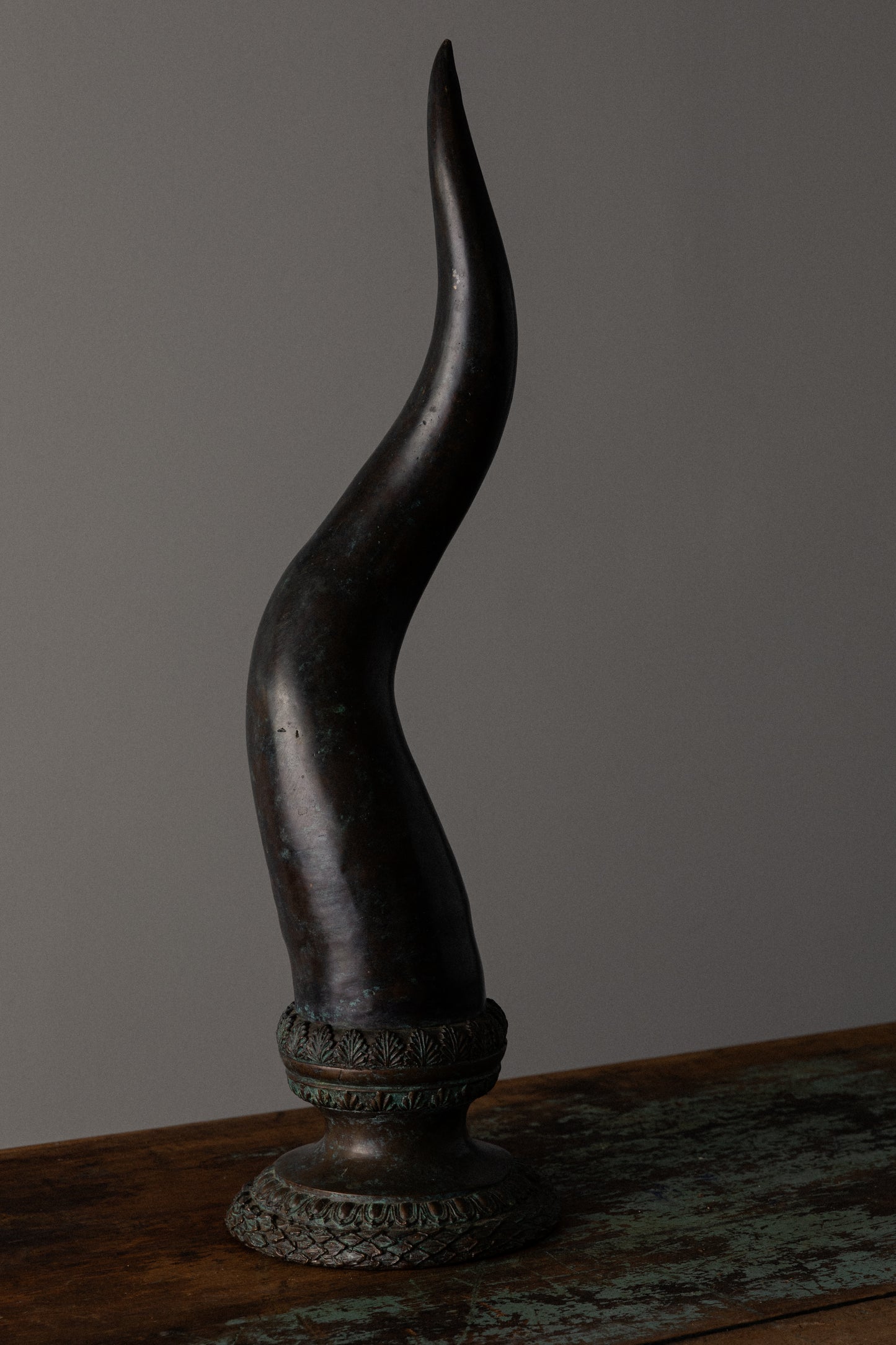 Bronze Horn Sculpture