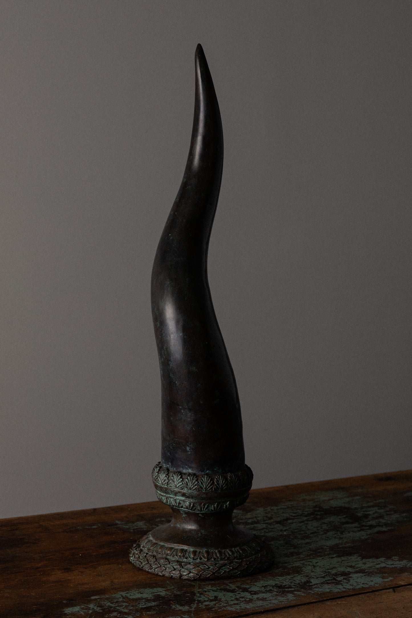 Bronze Horn Sculpture