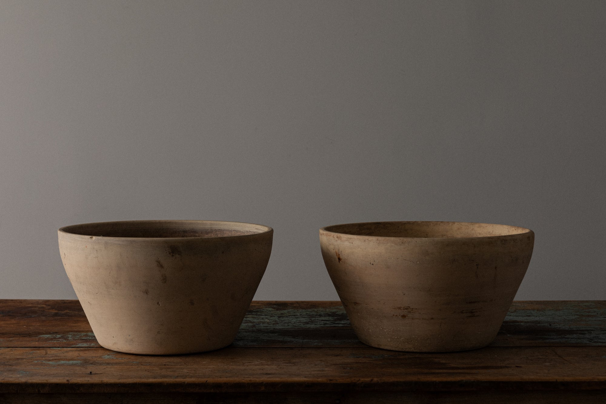 Bowl Planters in Bisque by Lagardo Tackett