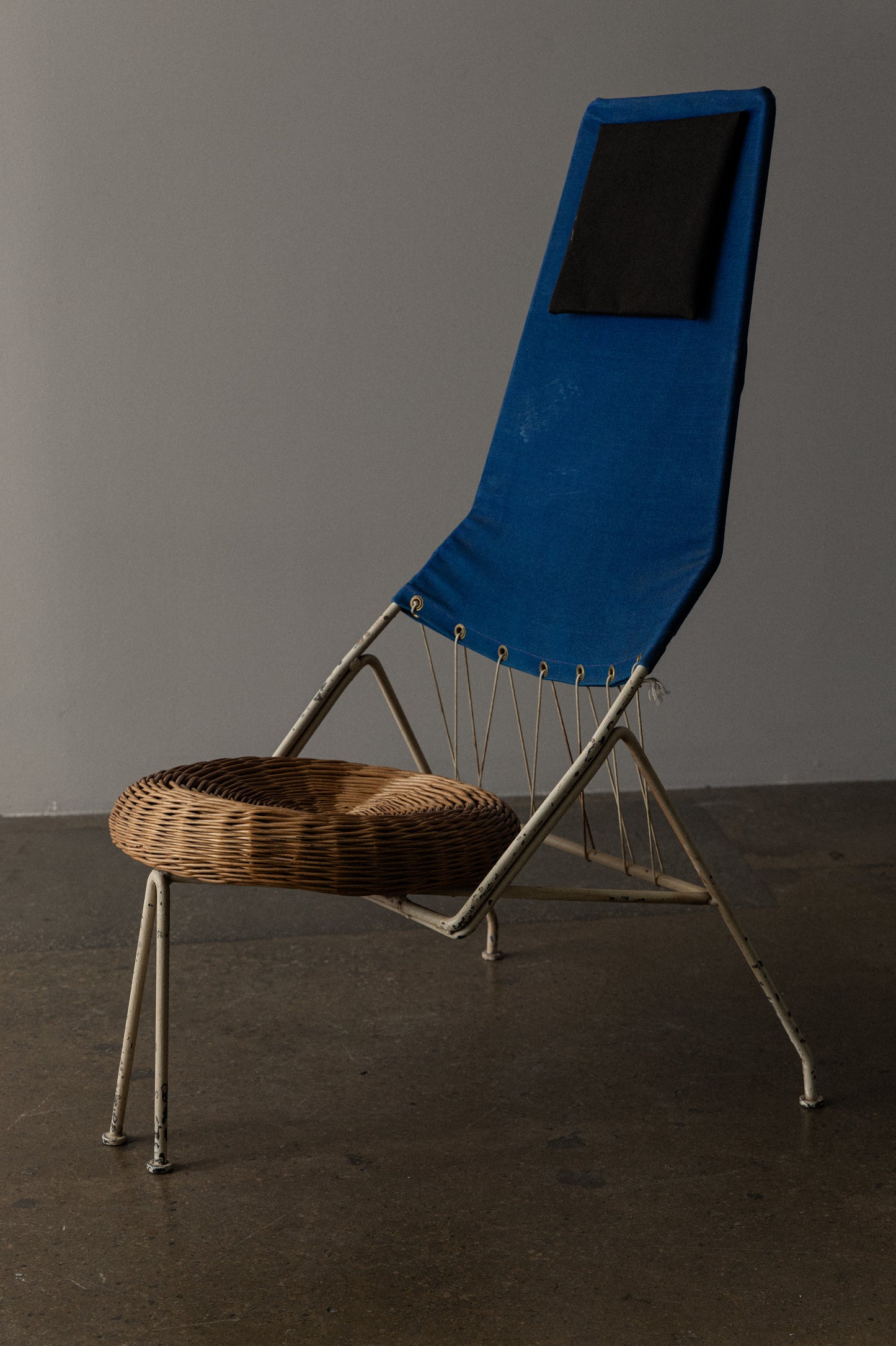 Pair of Triangular Lounge Chairs by Tony Paul