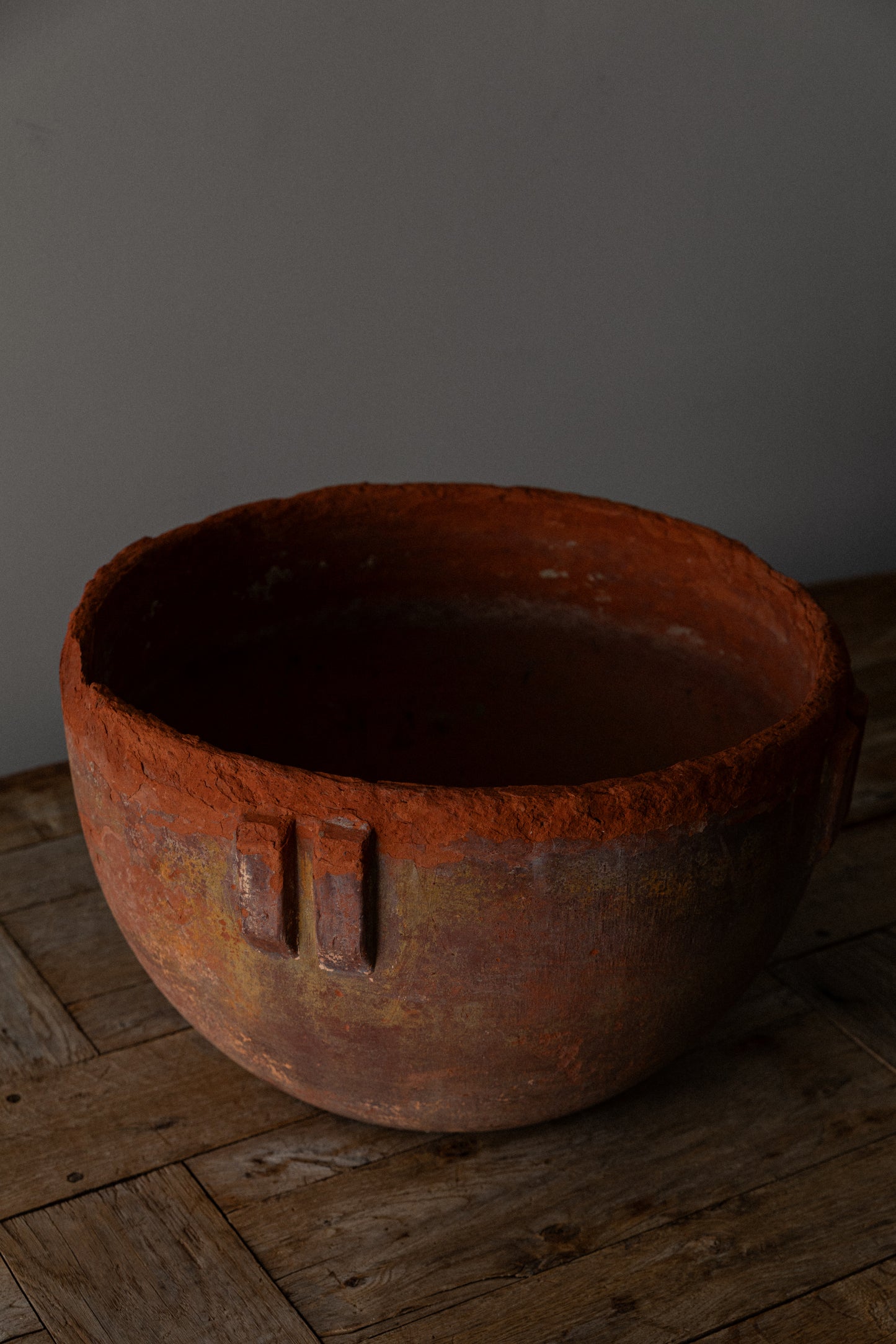 Terracotta "Indian Pot" by Bauer Pottery