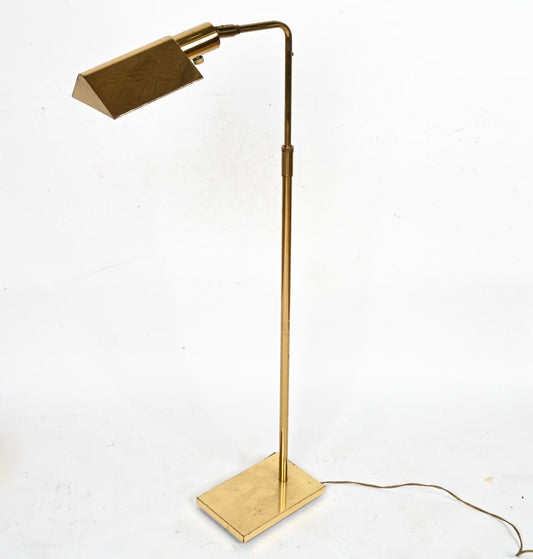 Adjustable Brass Floor Lamp by Koch and Lowy
