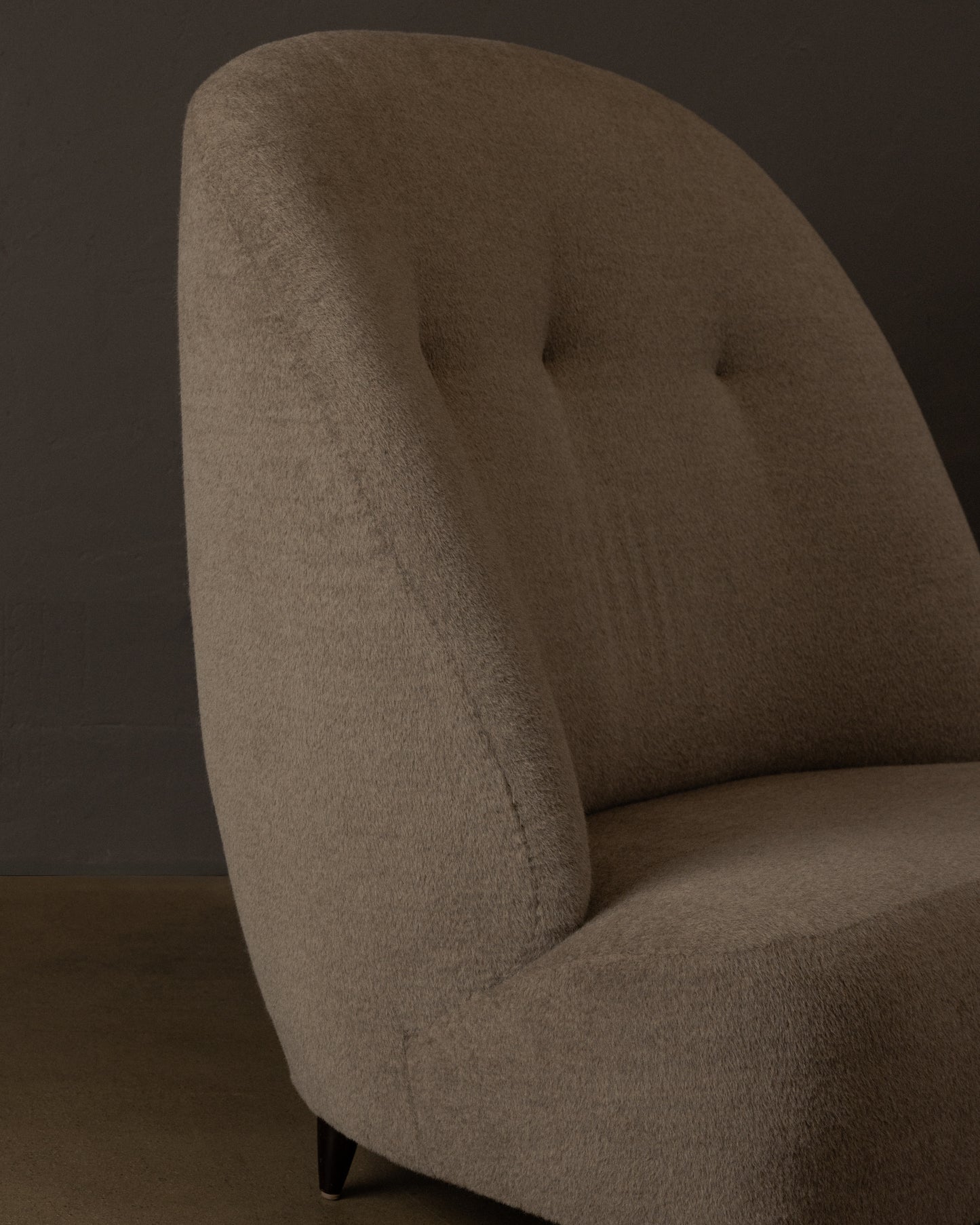 Danish High Back Loveseat