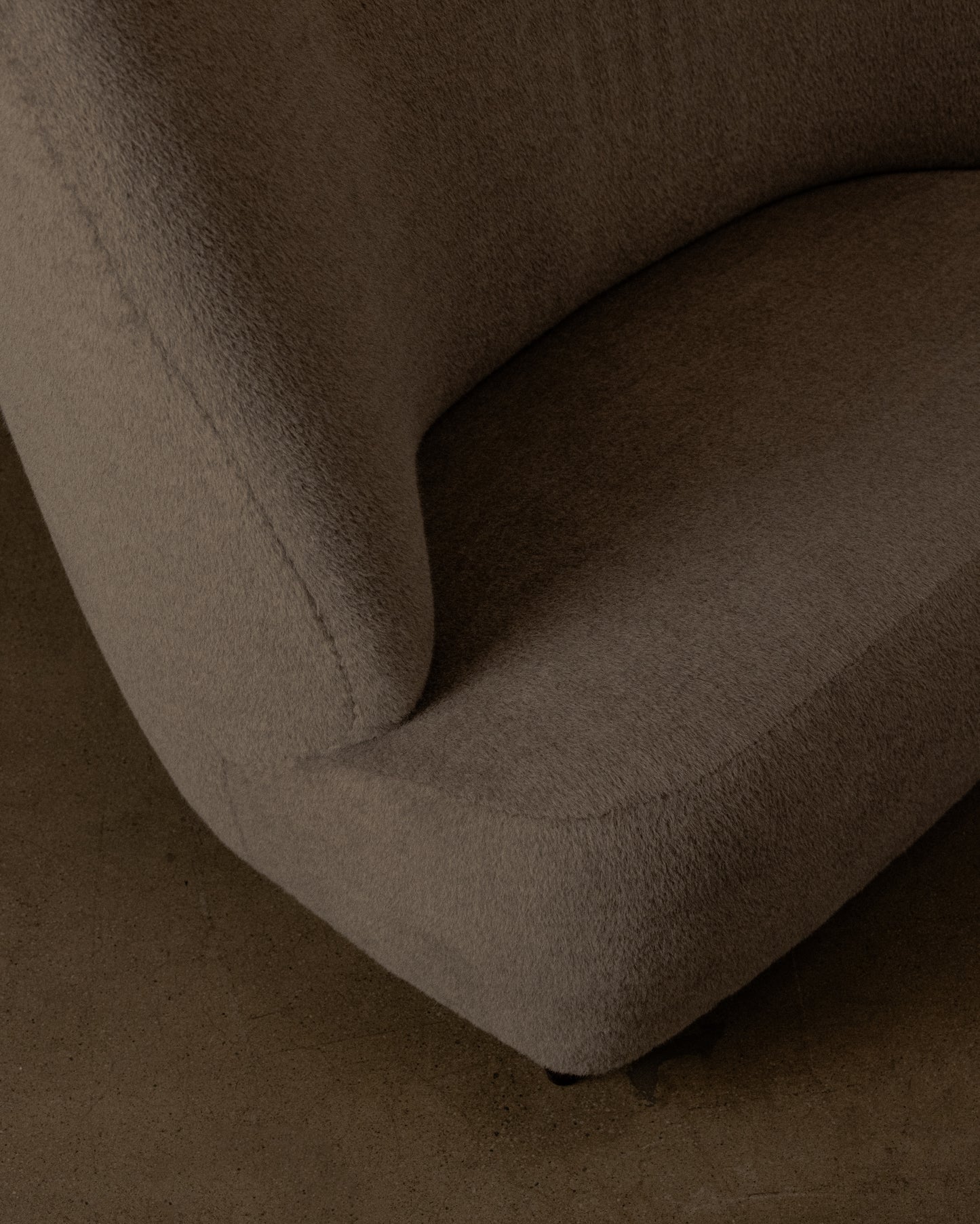 Danish High Back Loveseat