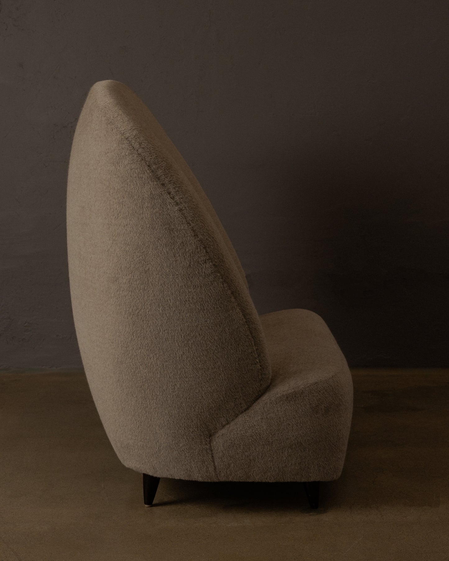 Danish High Back Loveseat