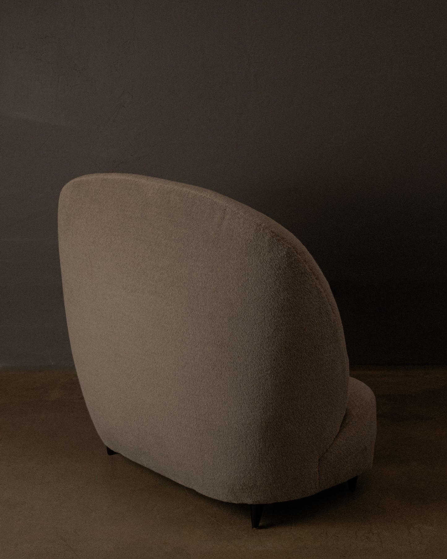 Danish High Back Loveseat