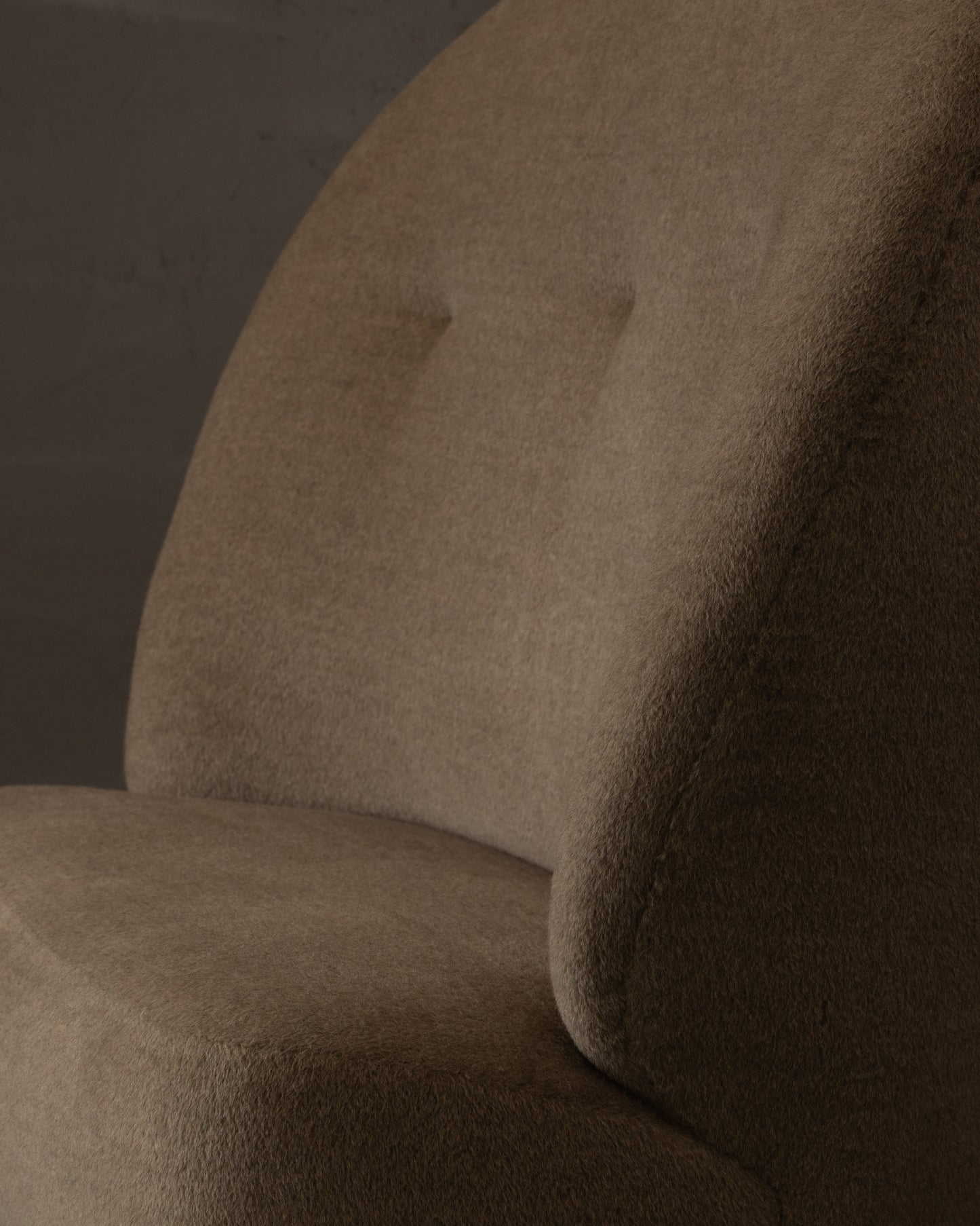 Danish High Back Loveseat