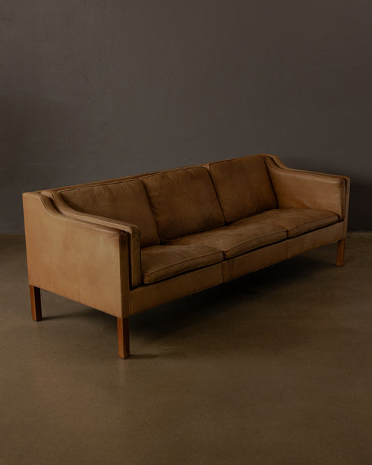 Børge Mogensen Three-Seat Sofa, Denmark, 1950s