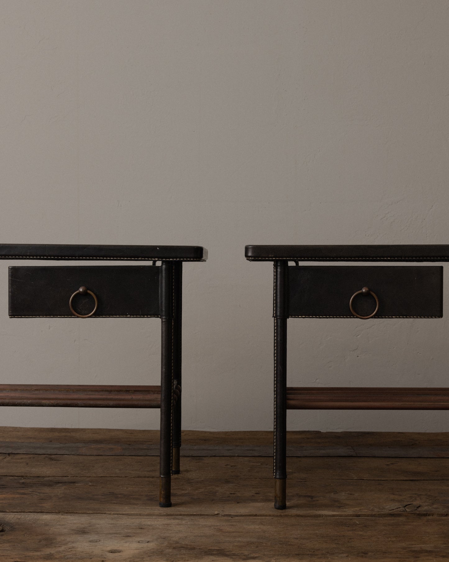 Pair of Side Tables by Jacques Adnet