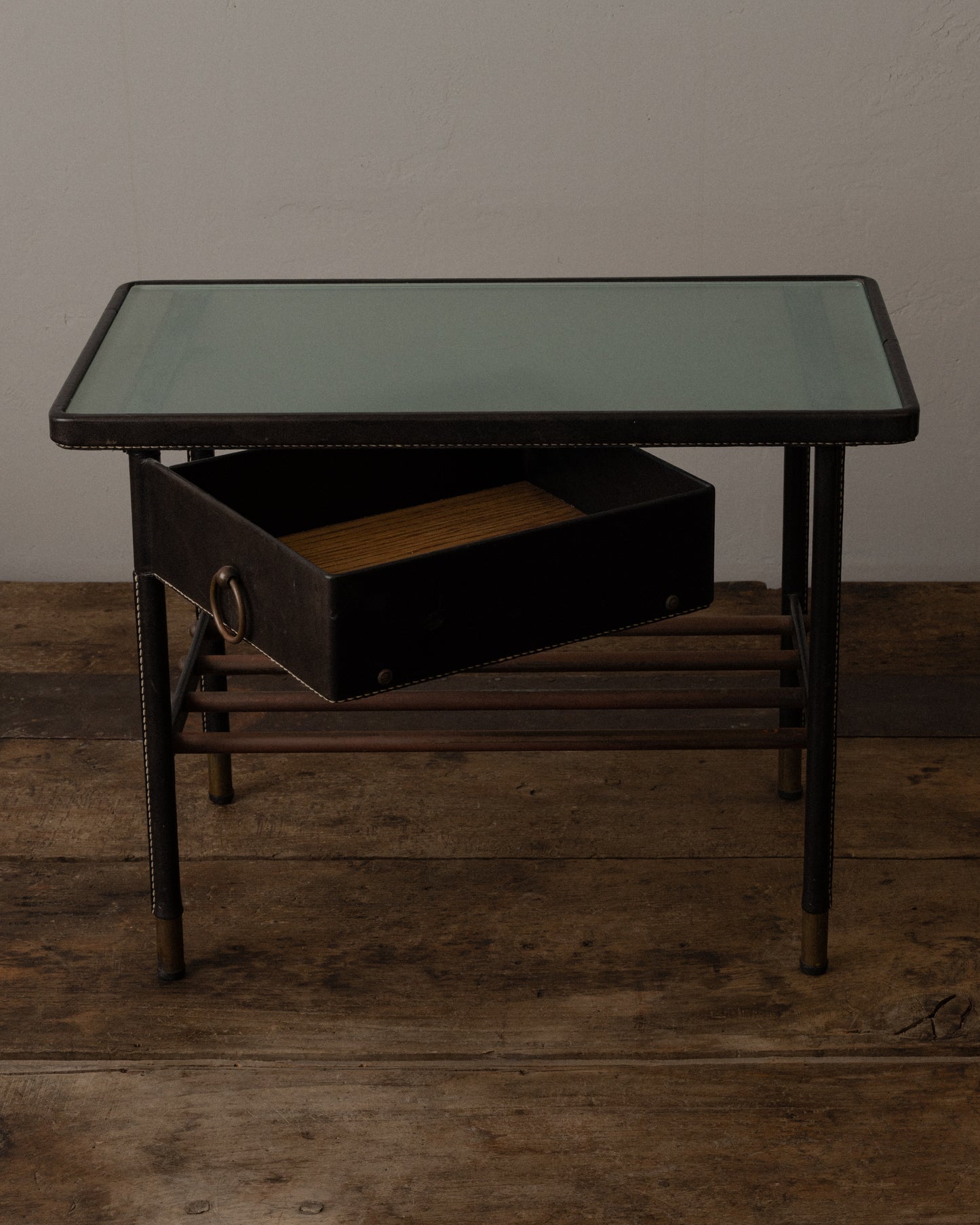 Pair of Side Tables by Jacques Adnet
