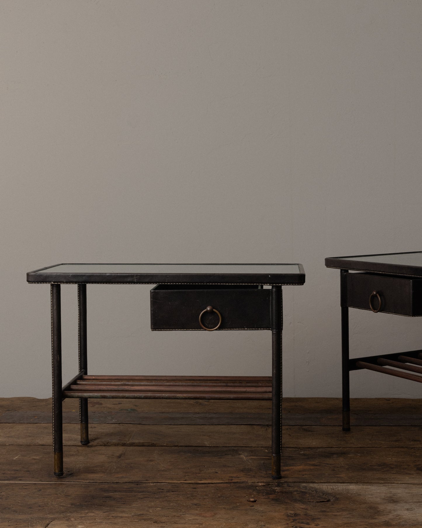 Pair of Side Tables by Jacques Adnet