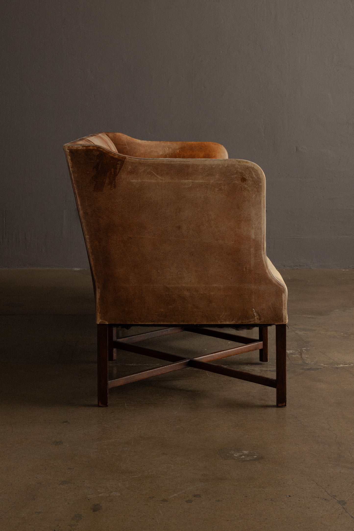 Leather Settee by Kaare Klint