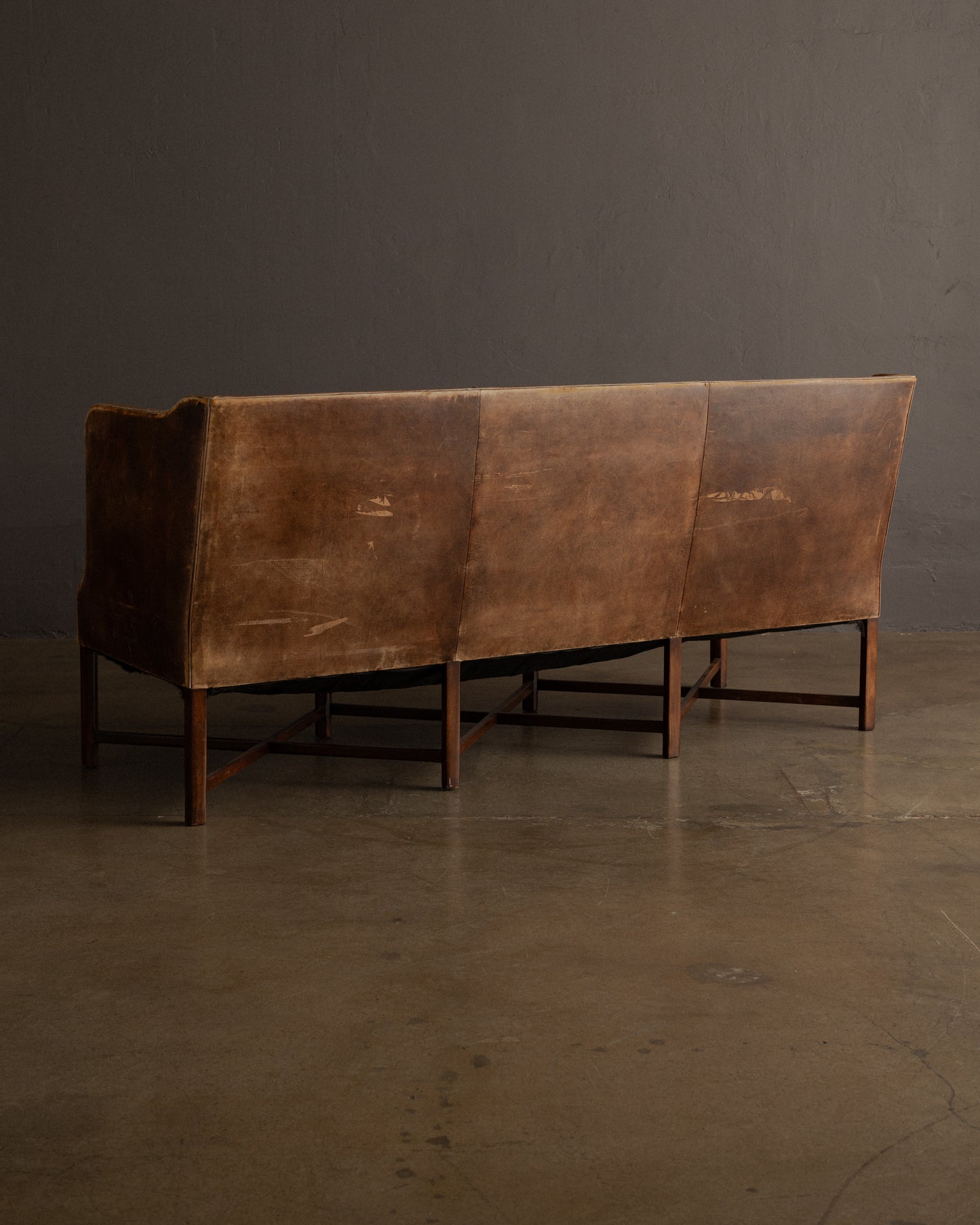Leather Settee by Kaare Klint