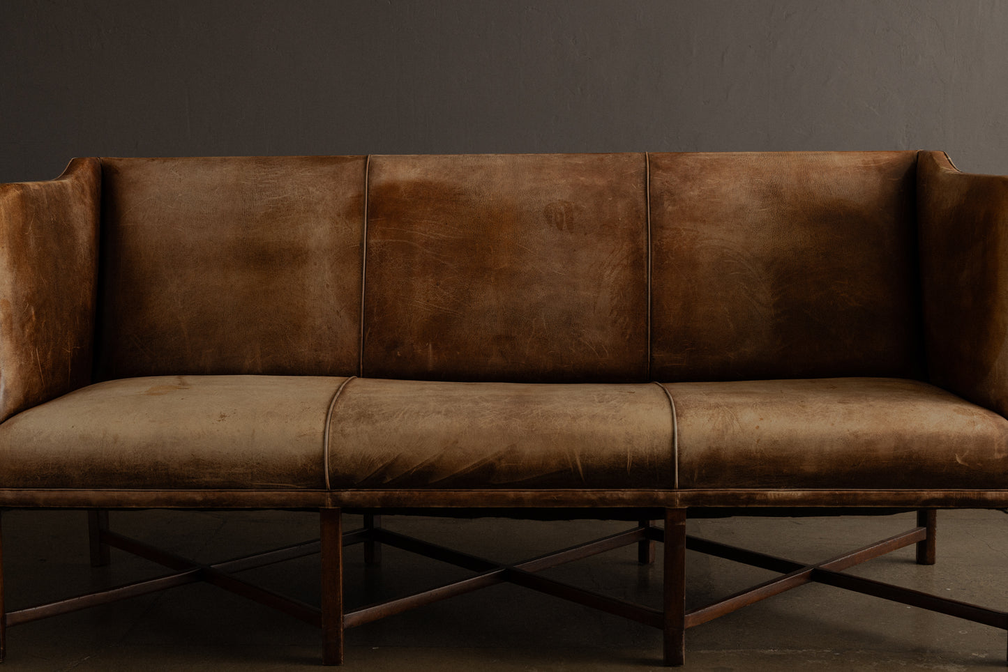 Leather Settee by Kaare Klint