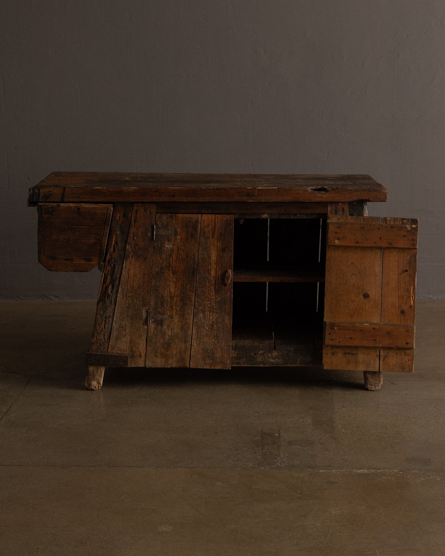Primitive Workbench Cabinet