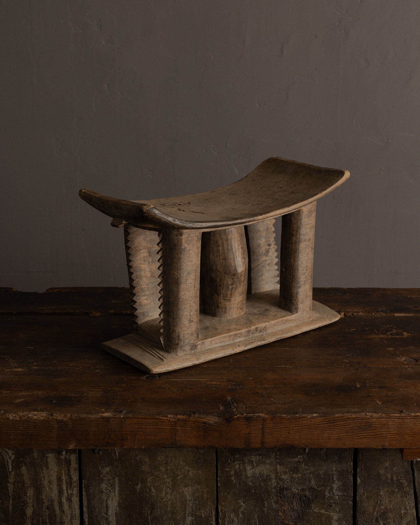 African Wooden Headrest