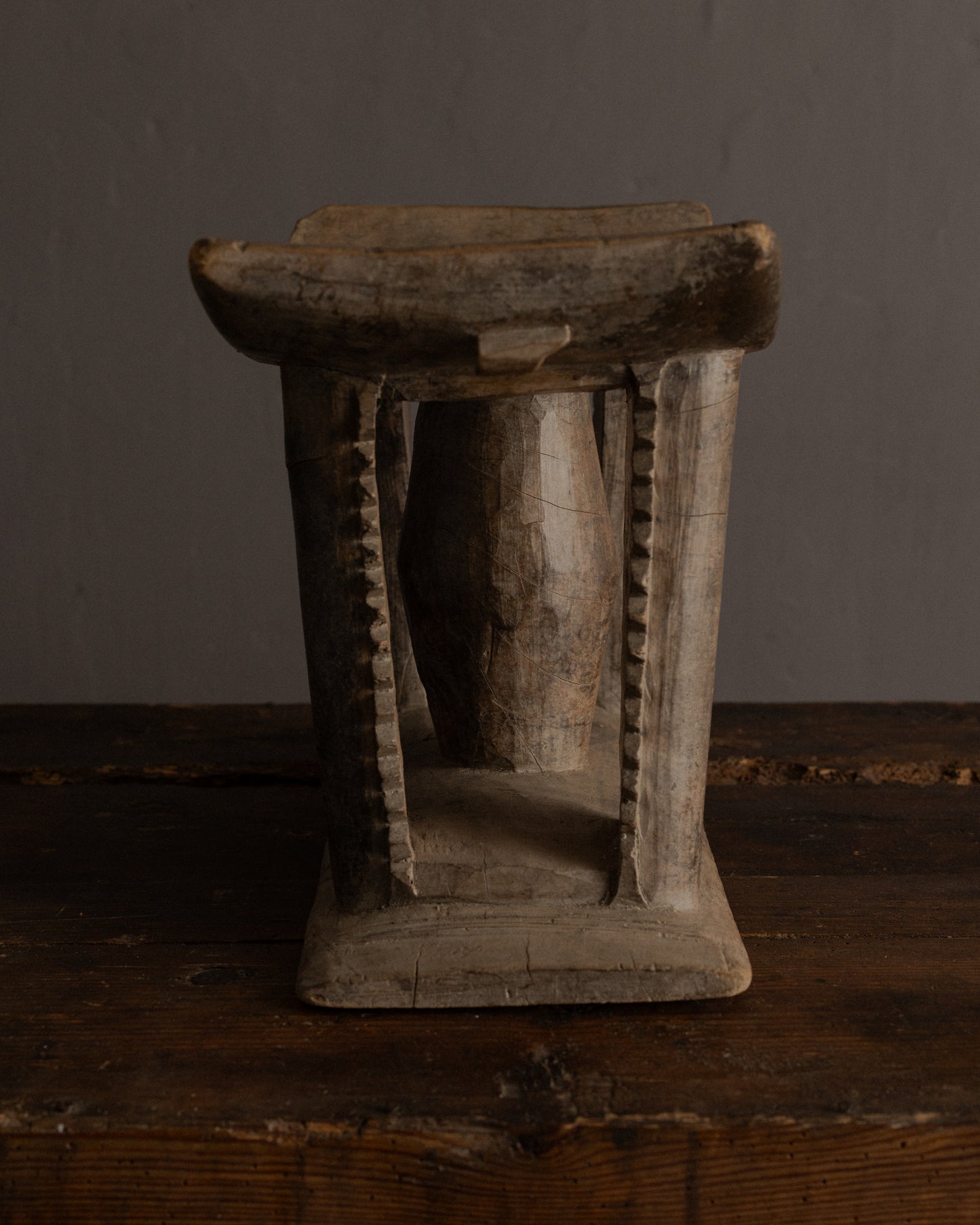 African Wooden Headrest