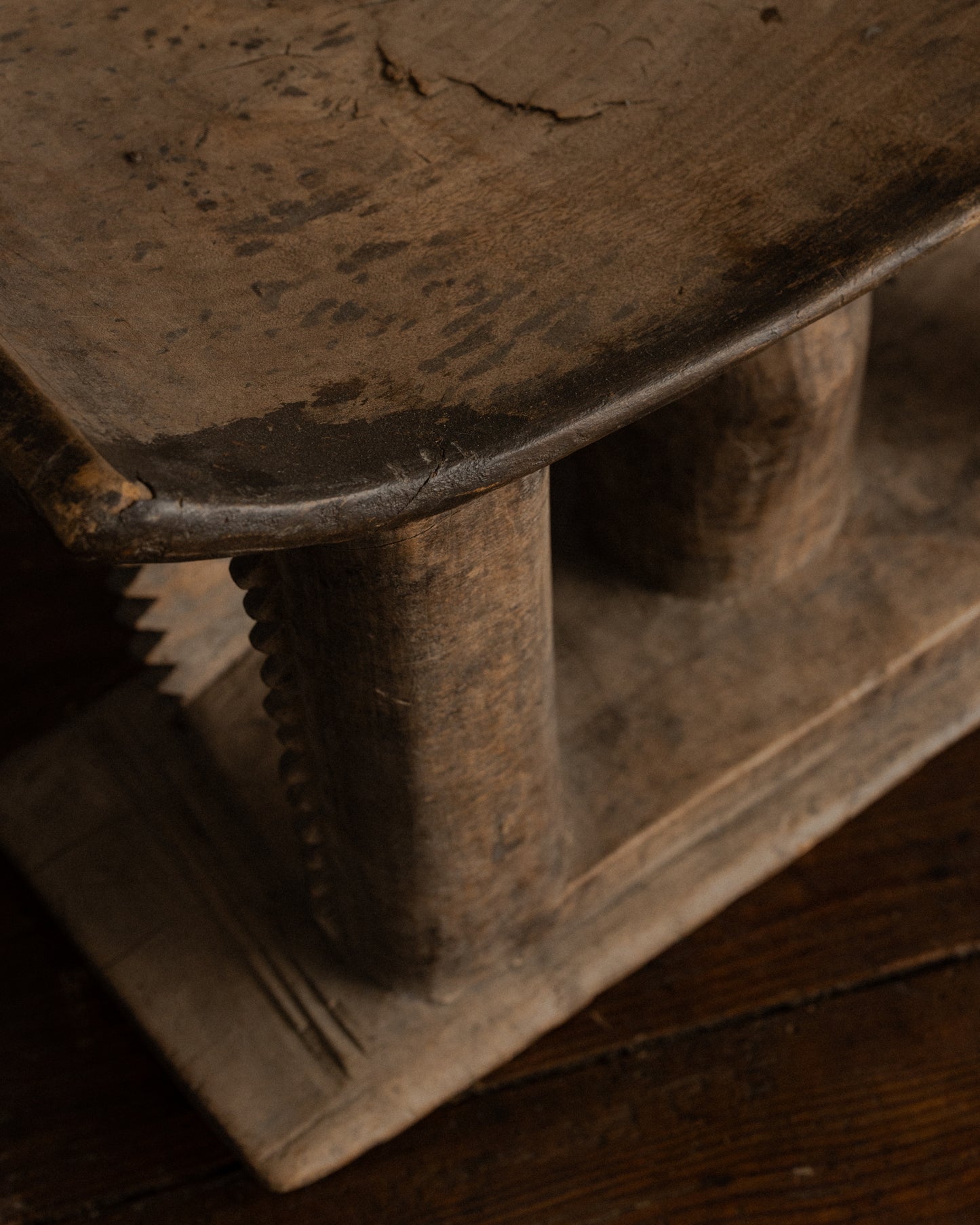 African Wooden Headrest