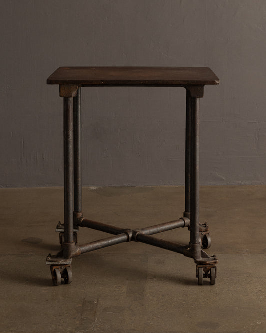 Steel Rolling Side Table