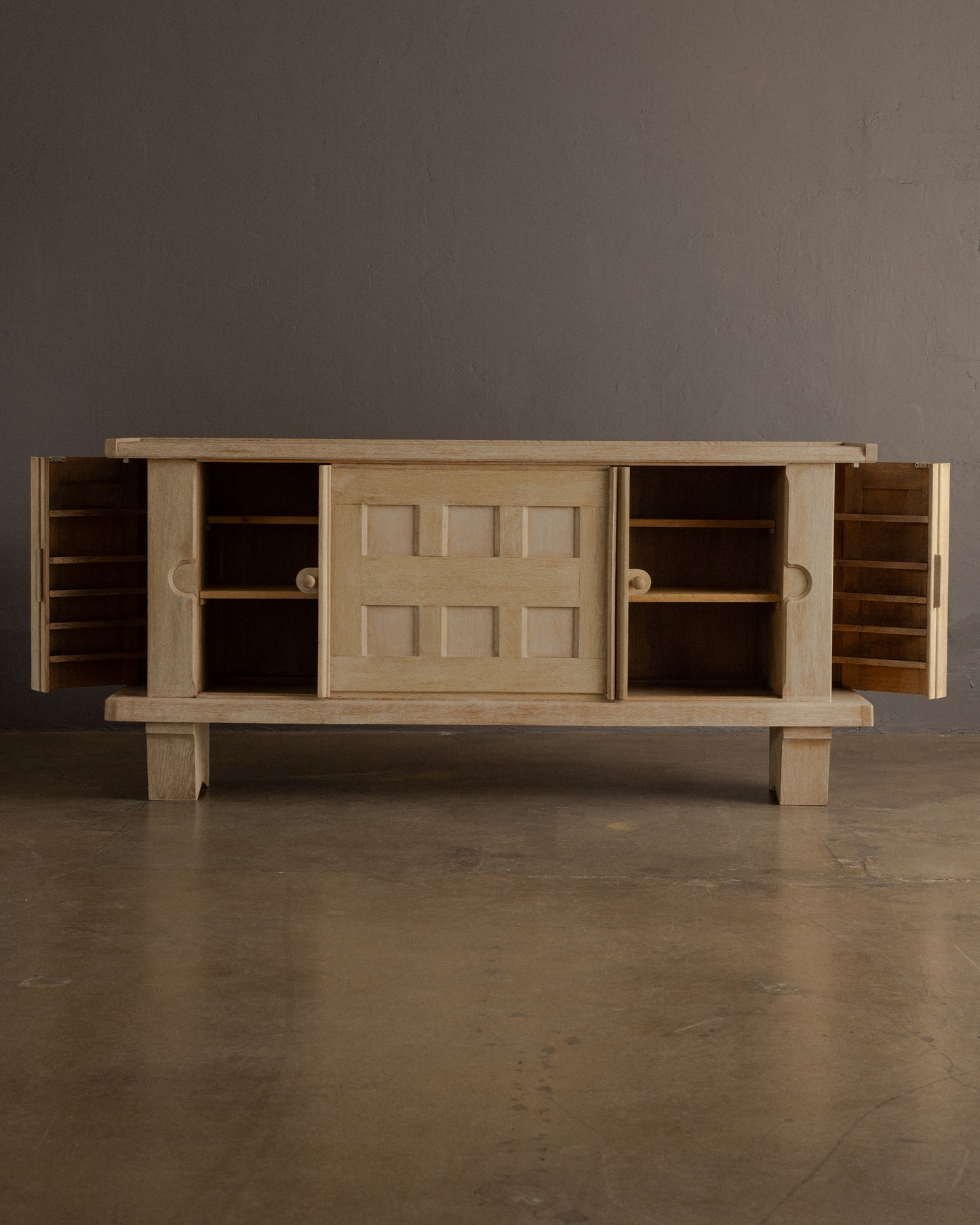 Oak Sideboard by Guillerme et Chambron