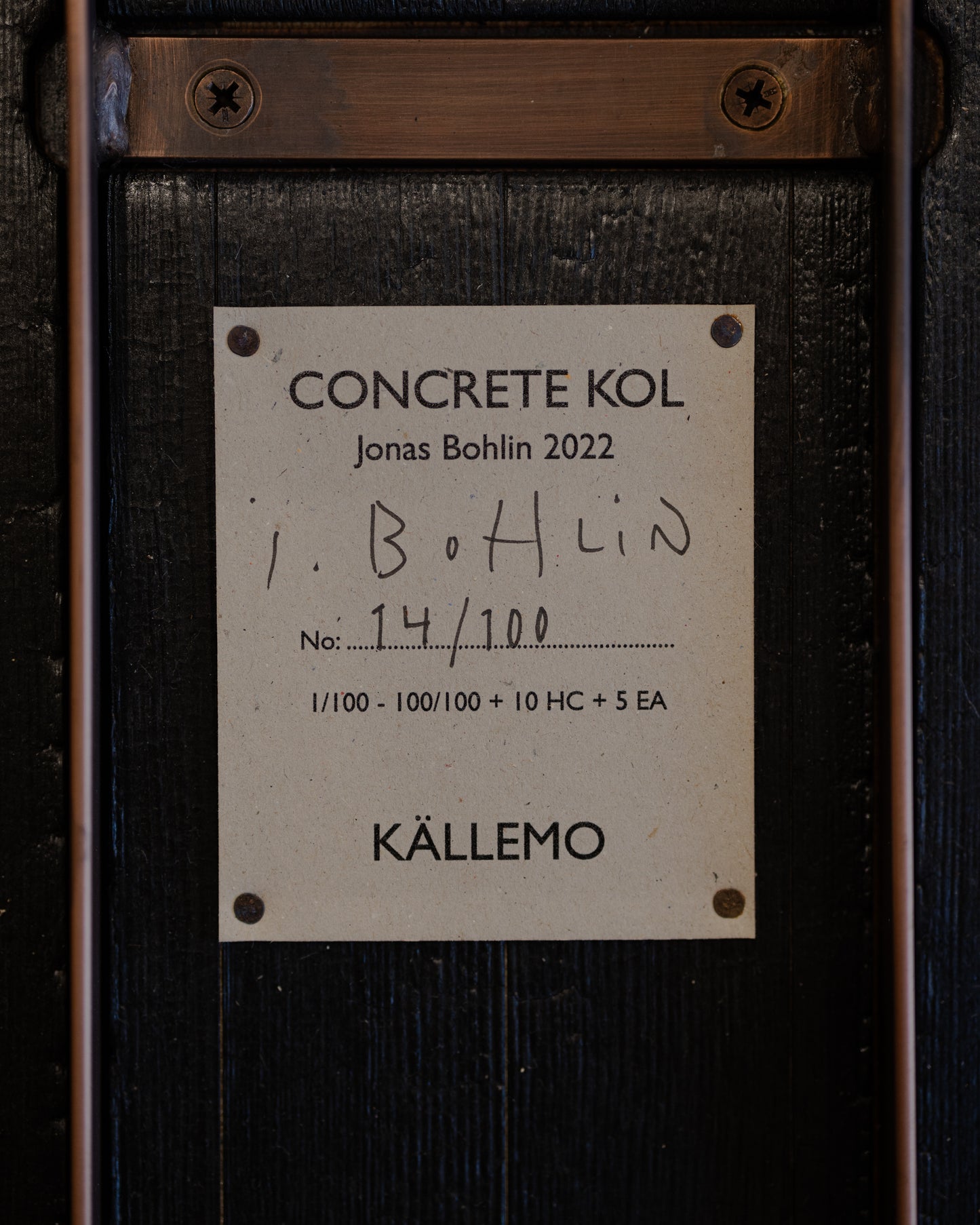 KOL "Concrete" Armchair by Jonas Bohlin