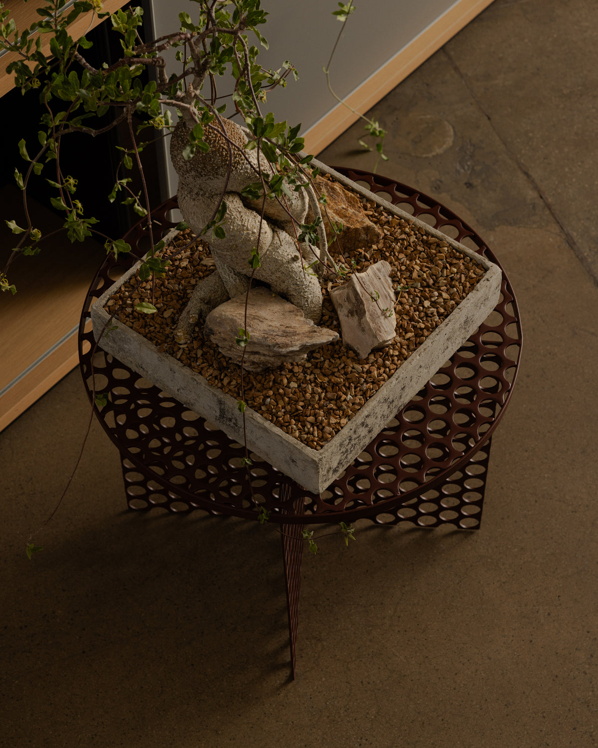 Perforated Side Table — Los Angeles, Contemporary