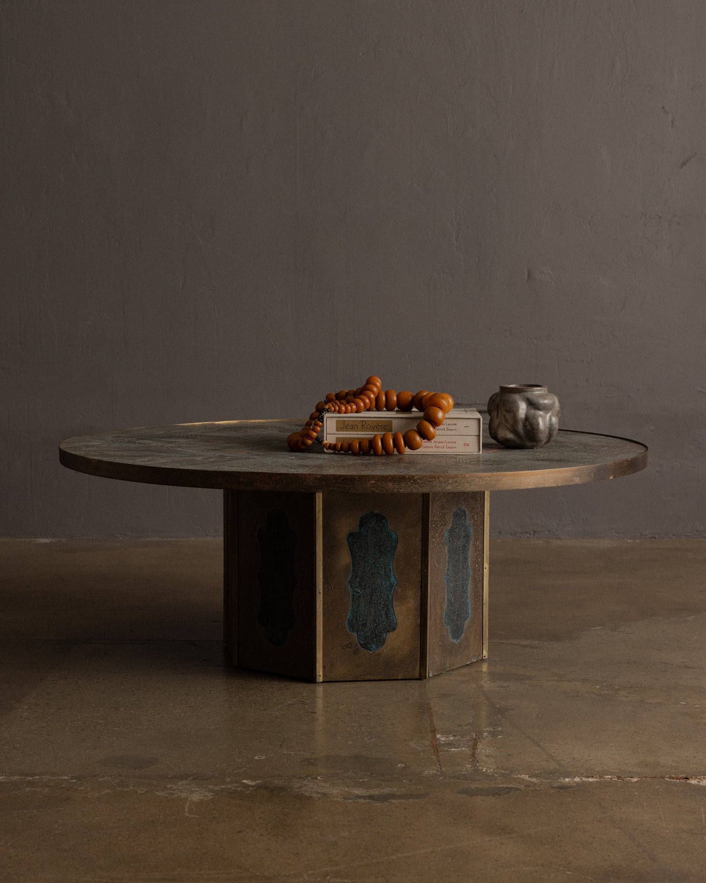 Round Coffee Table by Philip and Kelvin LaVerne