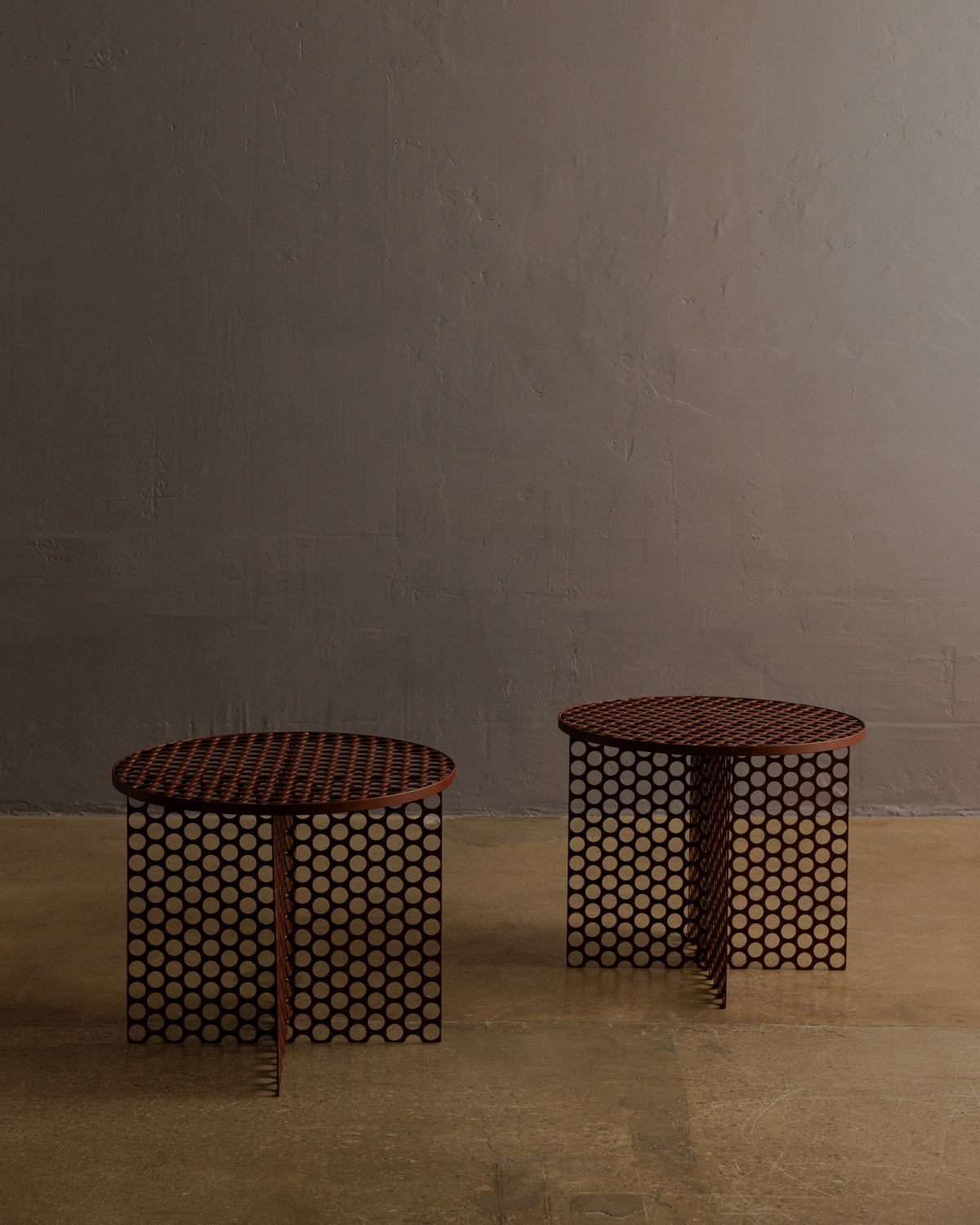 Perforated Side Table — Los Angeles, Contemporary