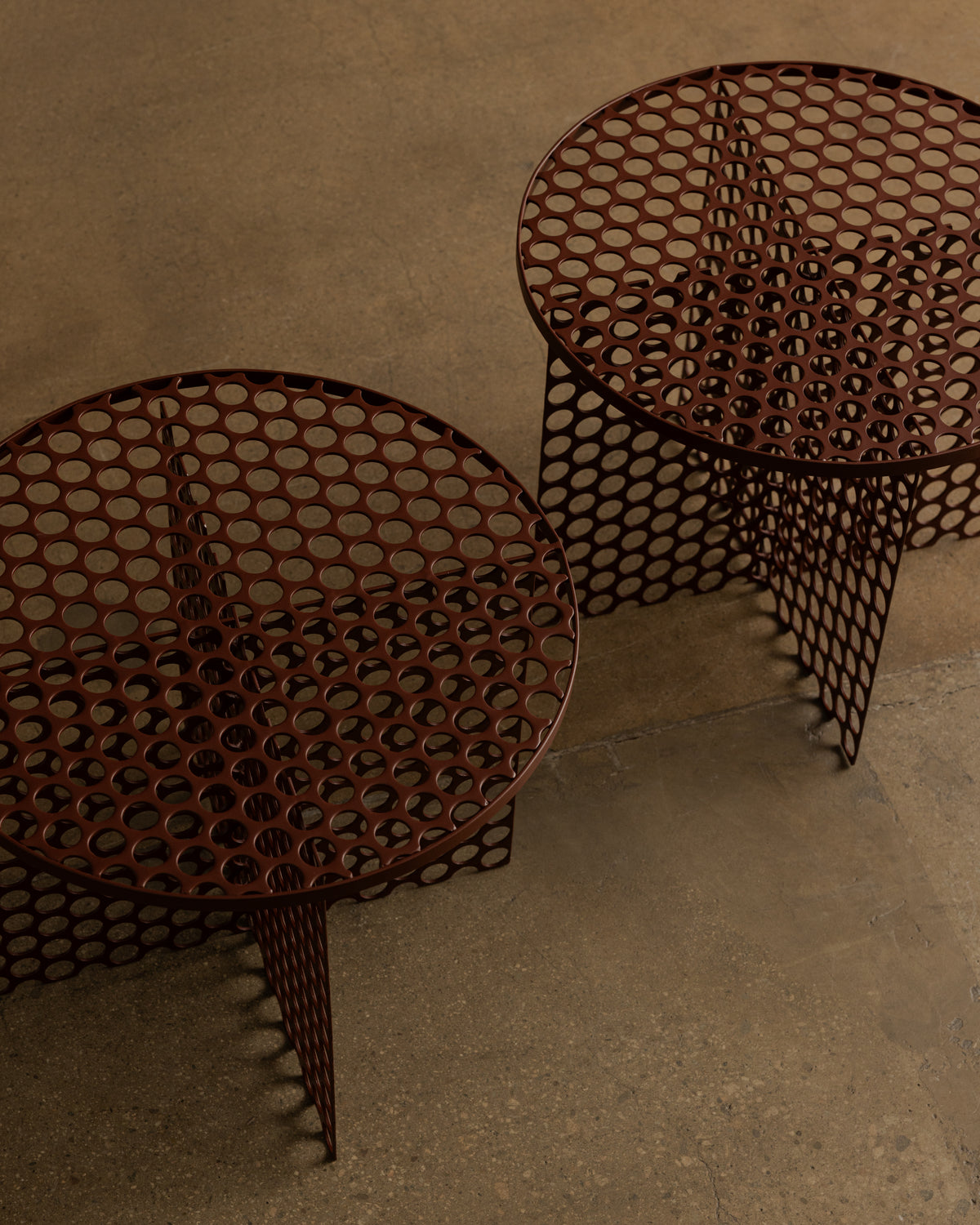 Perforated Side Table — Los Angeles, Contemporary