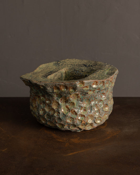 Textured Ceramic Vessel by Jody Baral