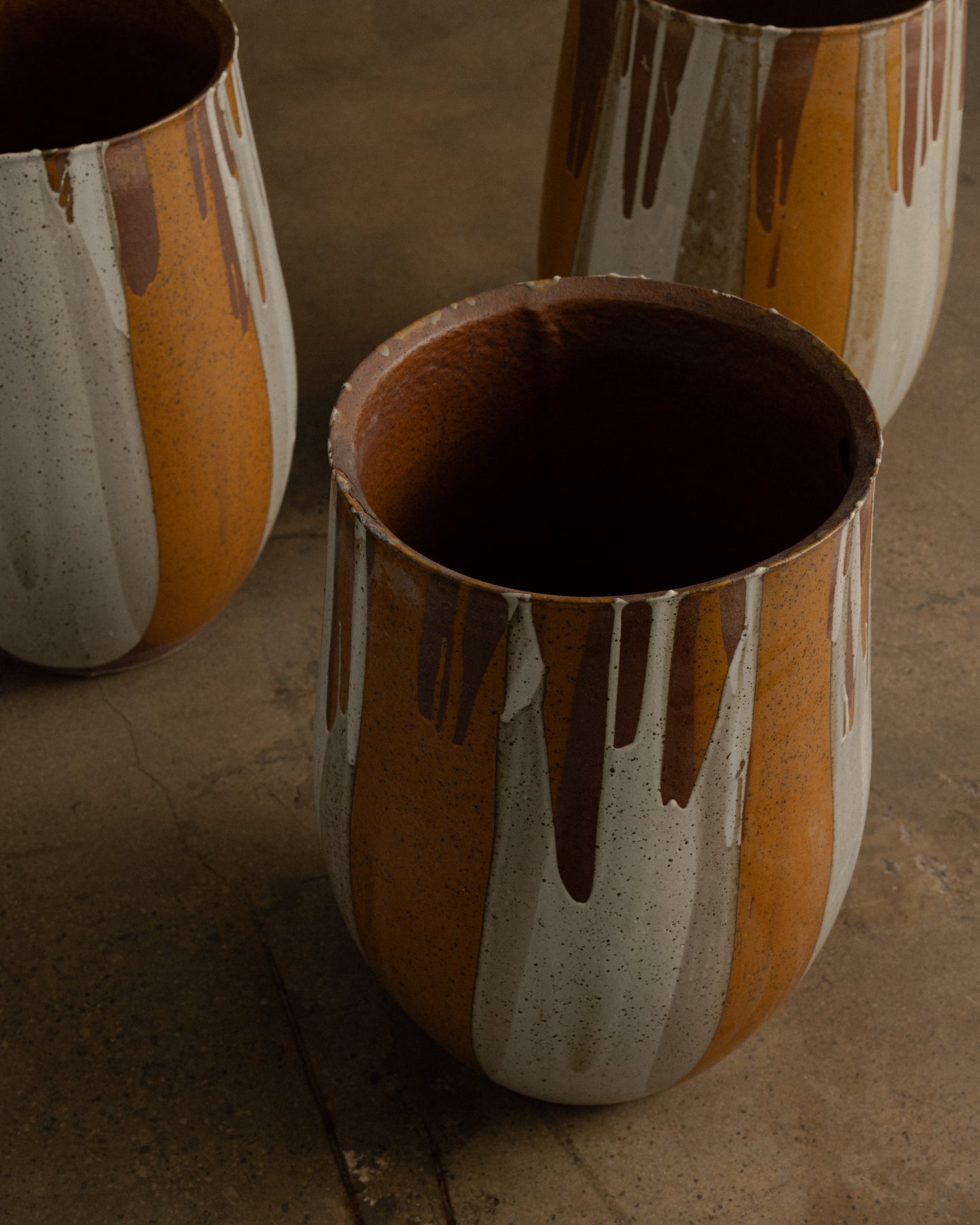 Model 5059 Flame Glaze Planters by Architectural Pottery