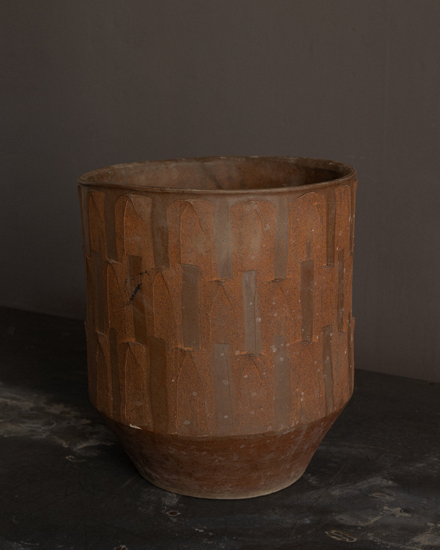 Architectural Pottery — Ribbed Motif Planter