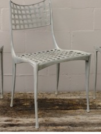 FDV10936 - Aluminum "Sol y Luna" Armless Dining Chairs by Dan Johnson for Brown Jordan