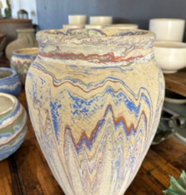 FDV-Q002 - Tall Multi-Swirl Planter from the Ozarks